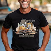 Just A Boy Who Loves Excavators Classic Unisex T-Shirt Gildan 5000 (Made In US)