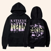 Katseye Merch Katseye Beautiful Chaos Vintage Black Hoodie