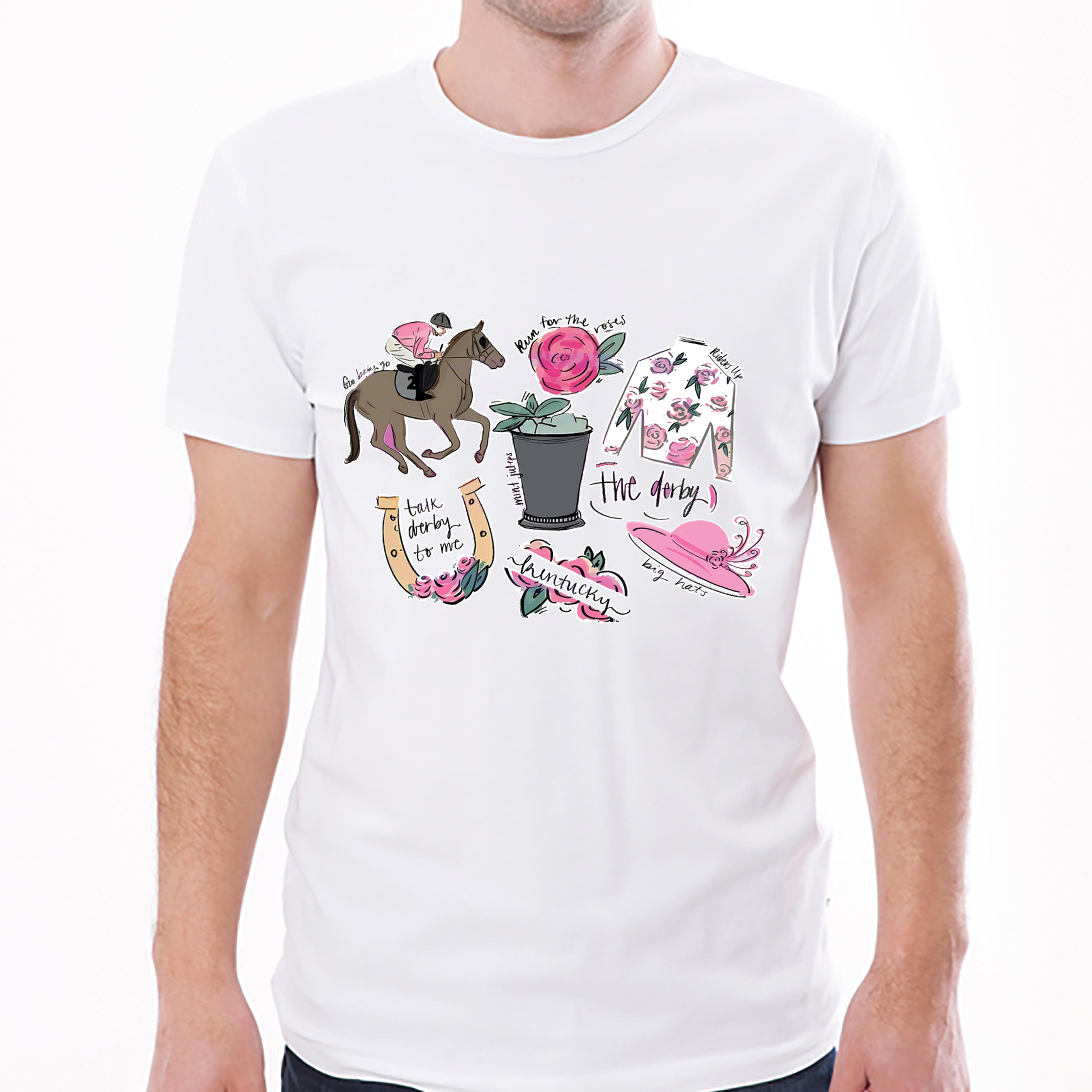 Kentucky Derby Derby Vibes Go Baby Go Horse Racing Classic Unisex T-Shirt Gildan 5000 (Made In US) DLMP2204PT06