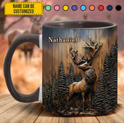 Hunter’s Mark – Personalized Deer Accent Mug