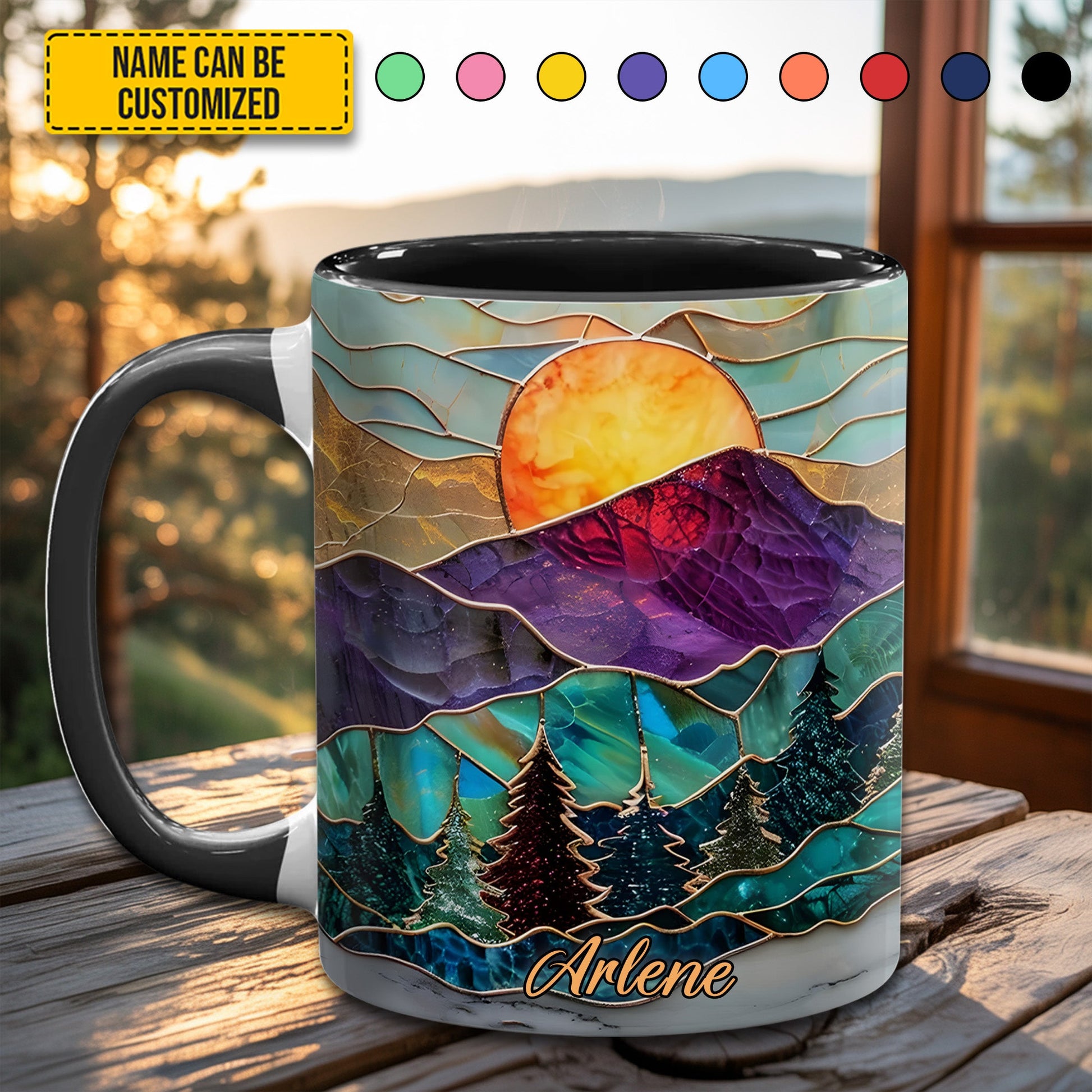 Mountain Glow - Personalized Accent Mug