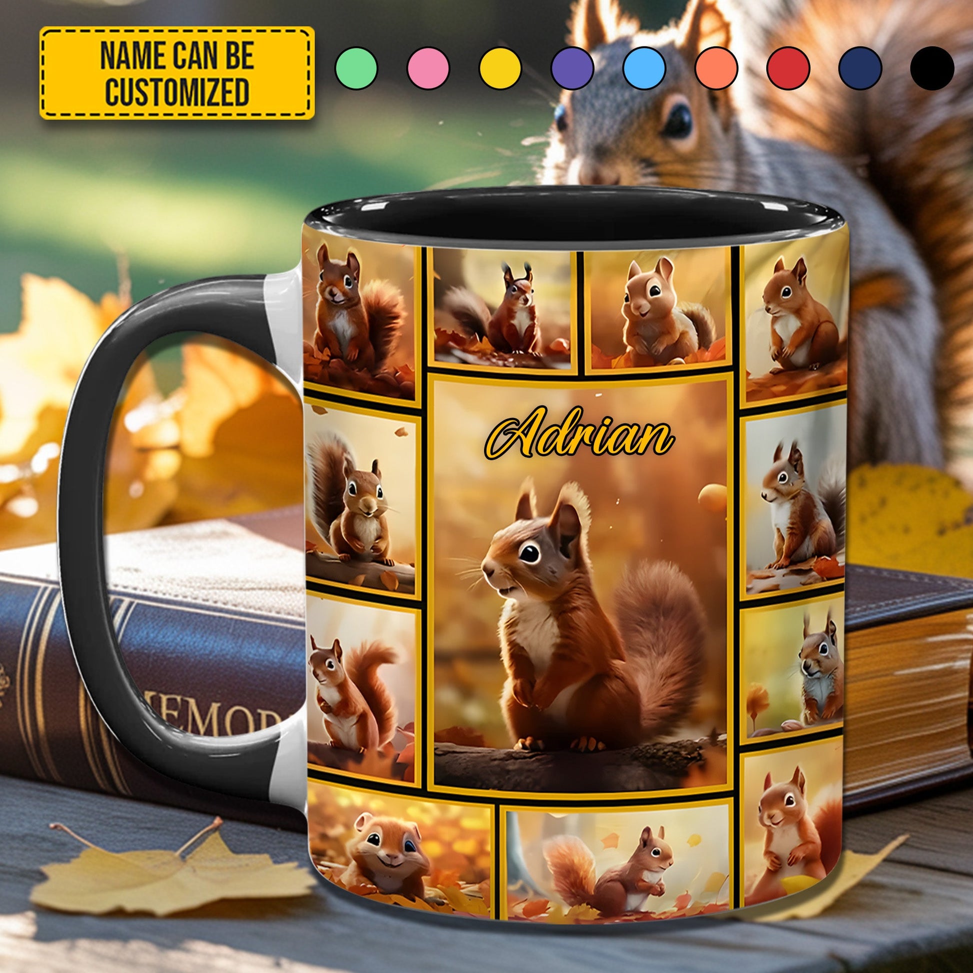 Squirrel Collection - Personalized Accent Mug