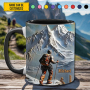 King of the Climb – Personalized Accent Mug
