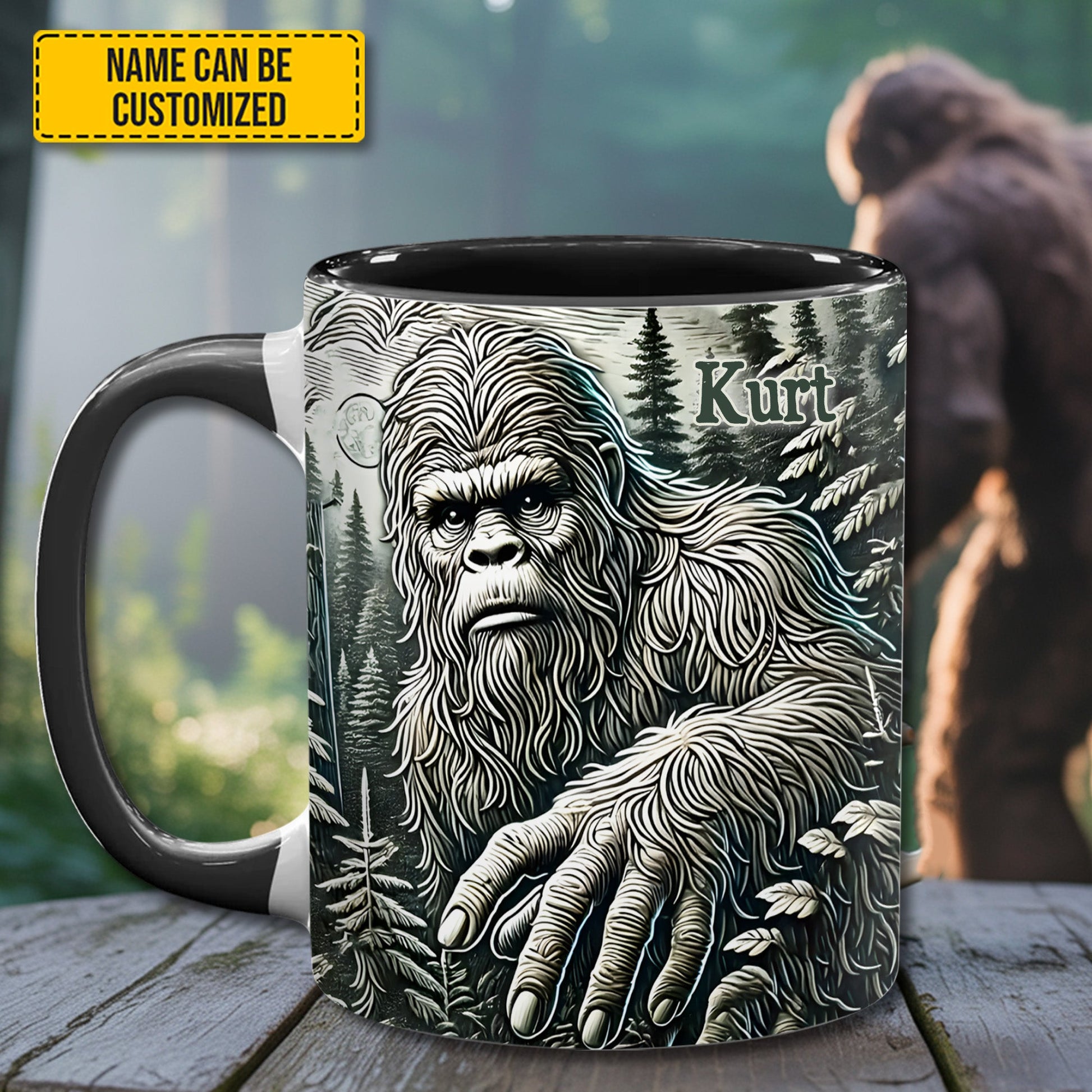 The Wanderer – Personalized Bigfoot Accent Mug