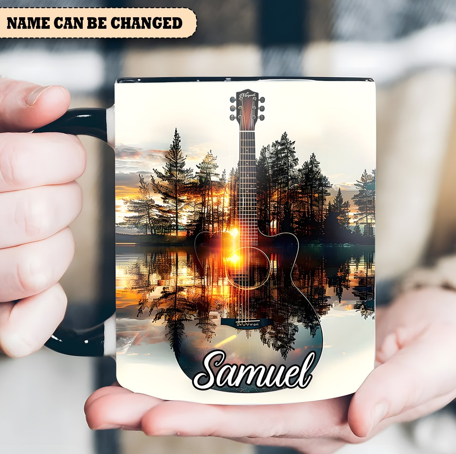Fantasy Guitar – Personalized Guitar Accent Mug