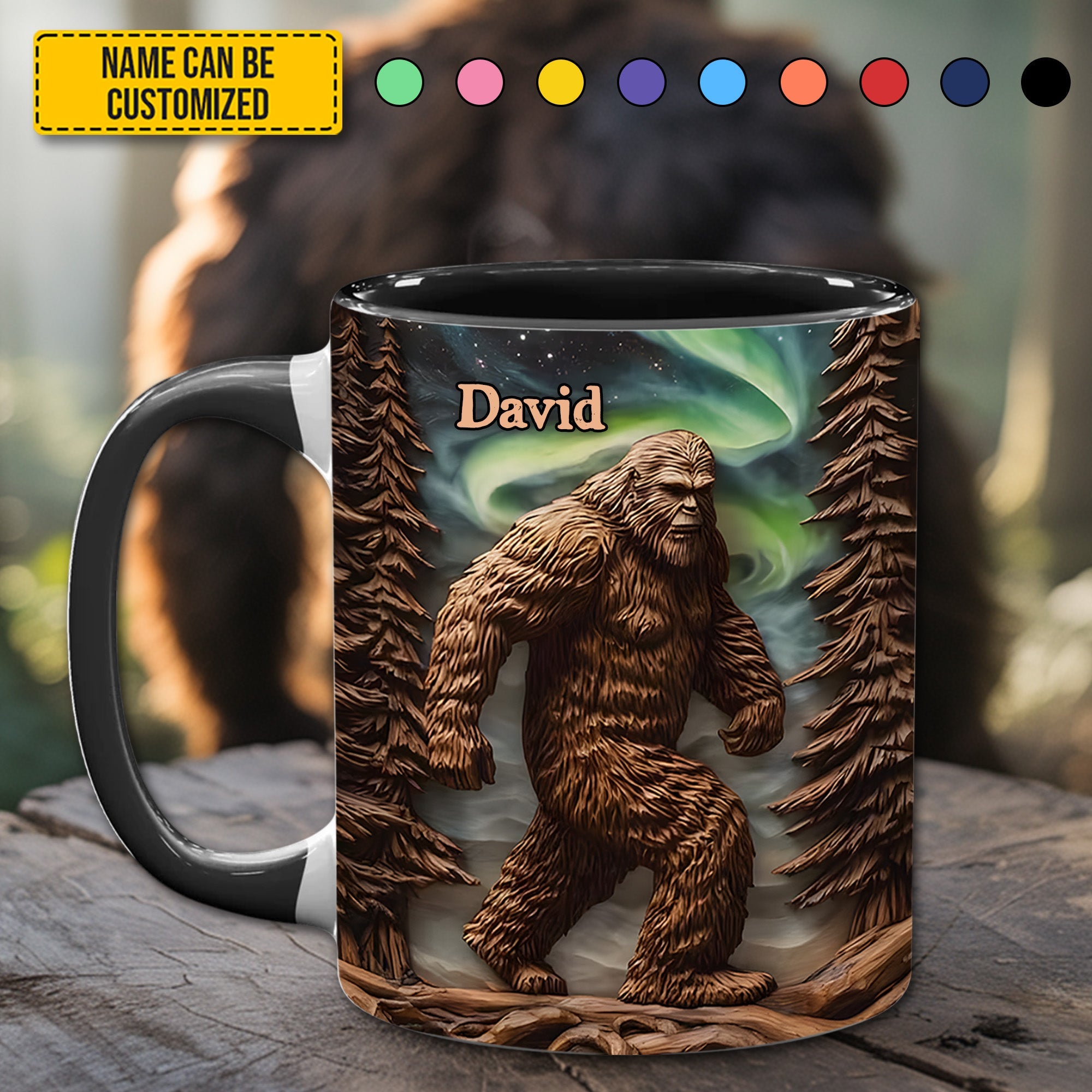 The Forest Legend – Personalized Bigfoot Accent Mug