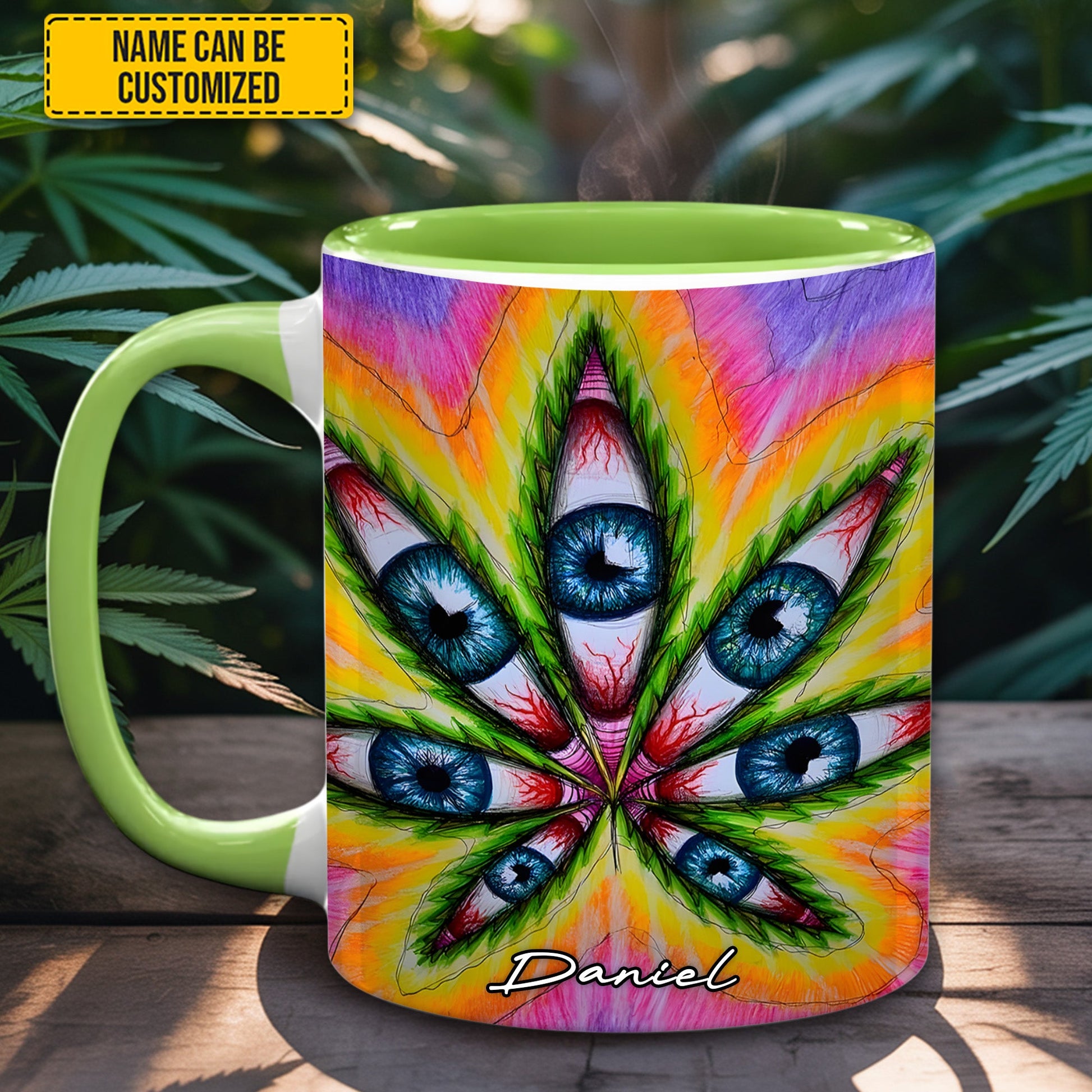 Vision Leaf – Personalized Psychedelic Accent Mug