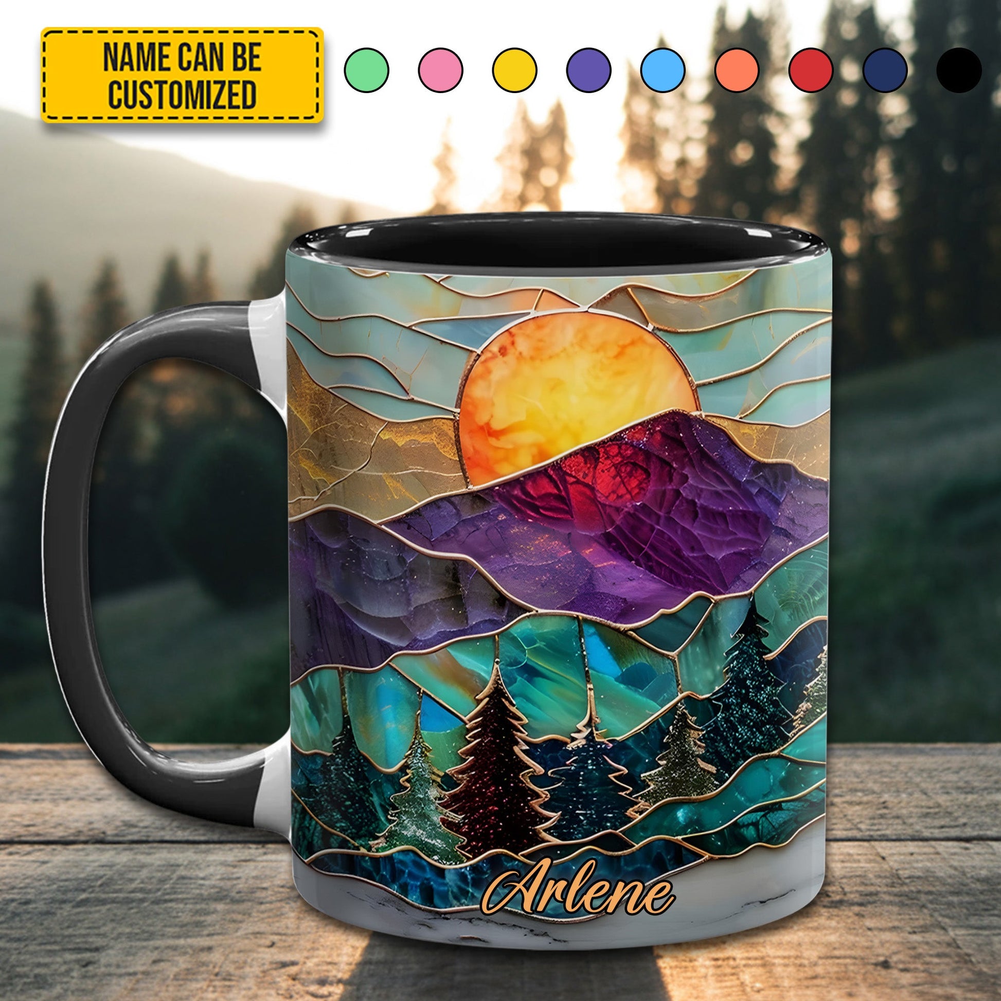 Mountain Glow - Personalized Accent Mug