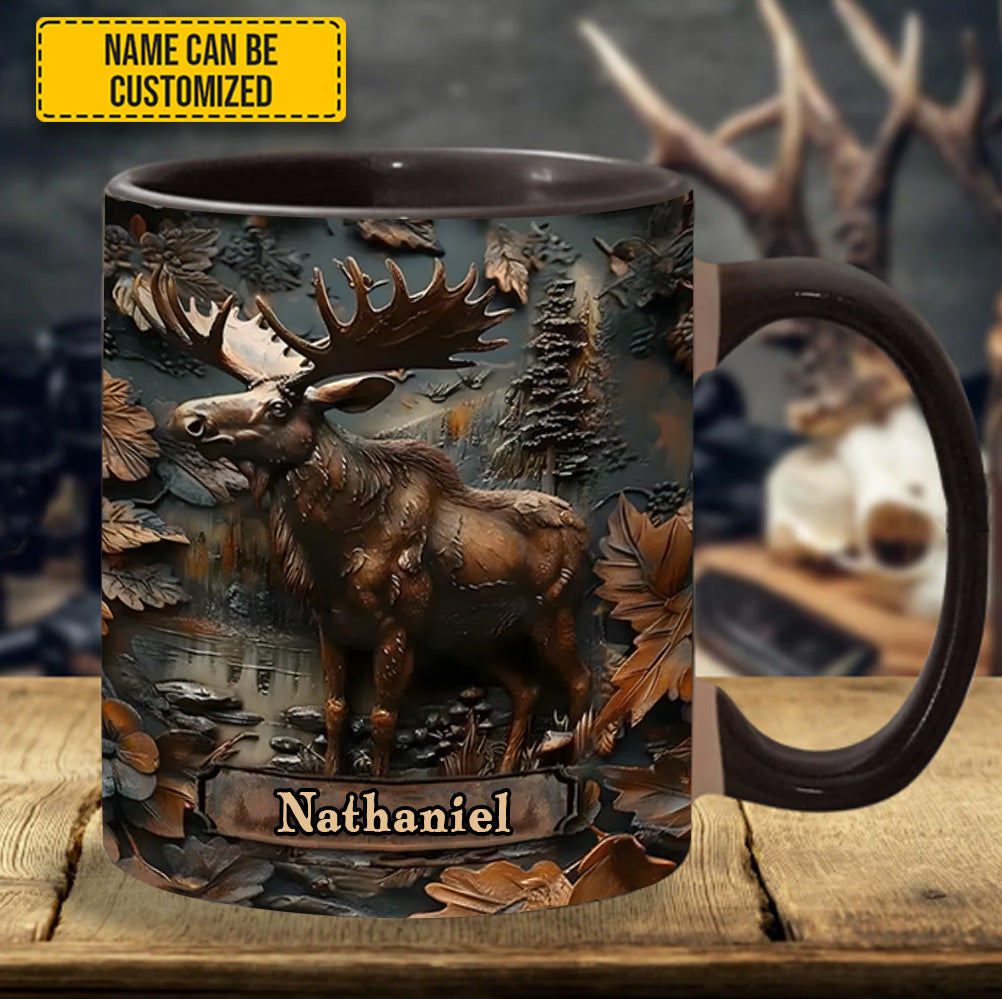 Moose Wilderness – Personalized Hunting Accent Mug