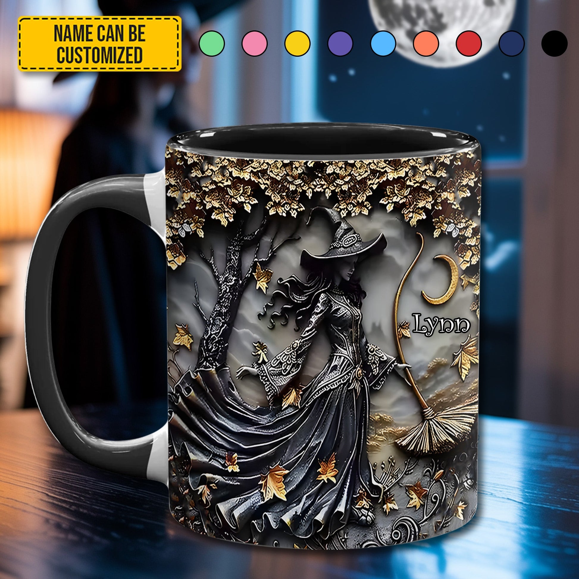 Autumn Witch - Personalized Witch Accent Mug