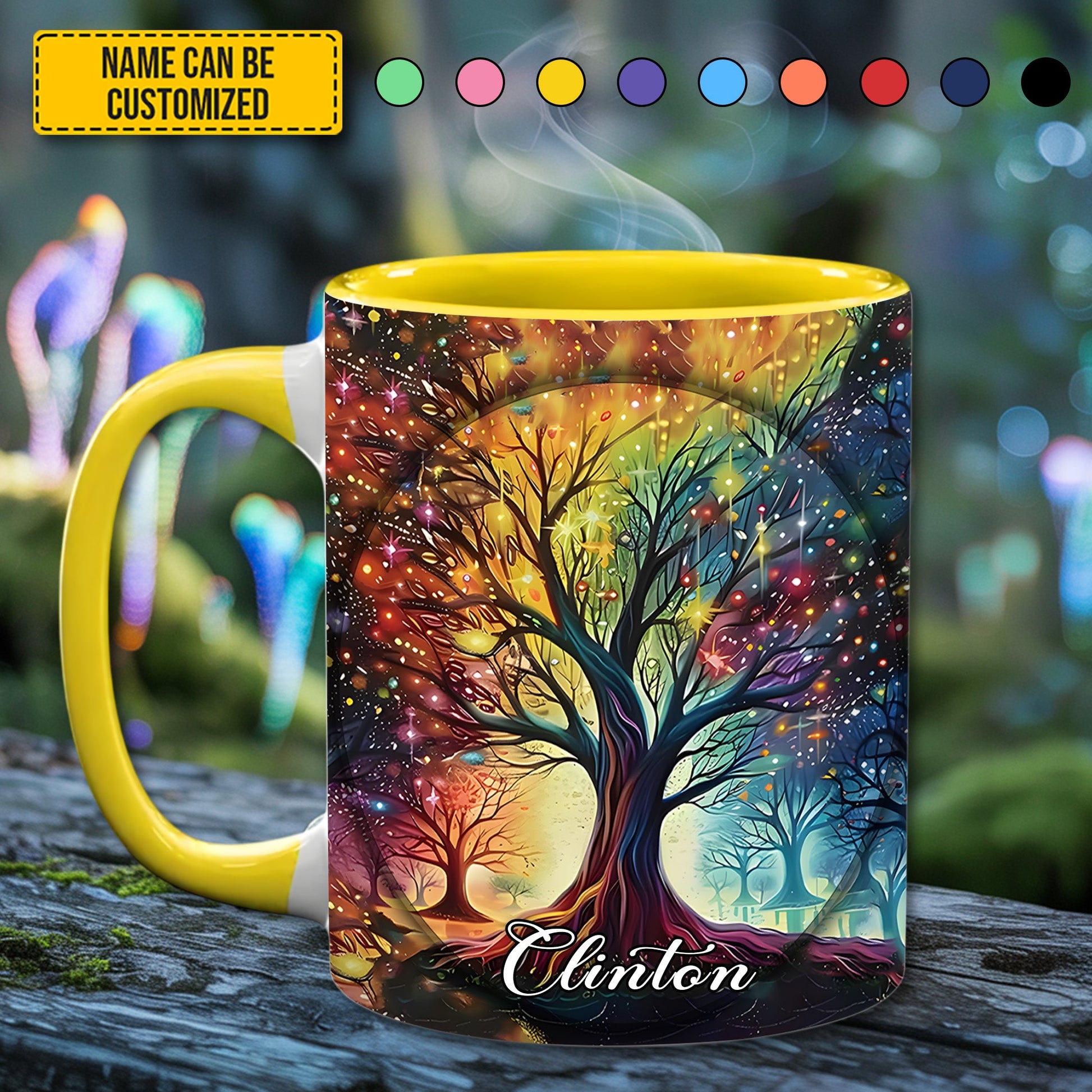 Tree Of Life - Personalized Hippie Accent Mug