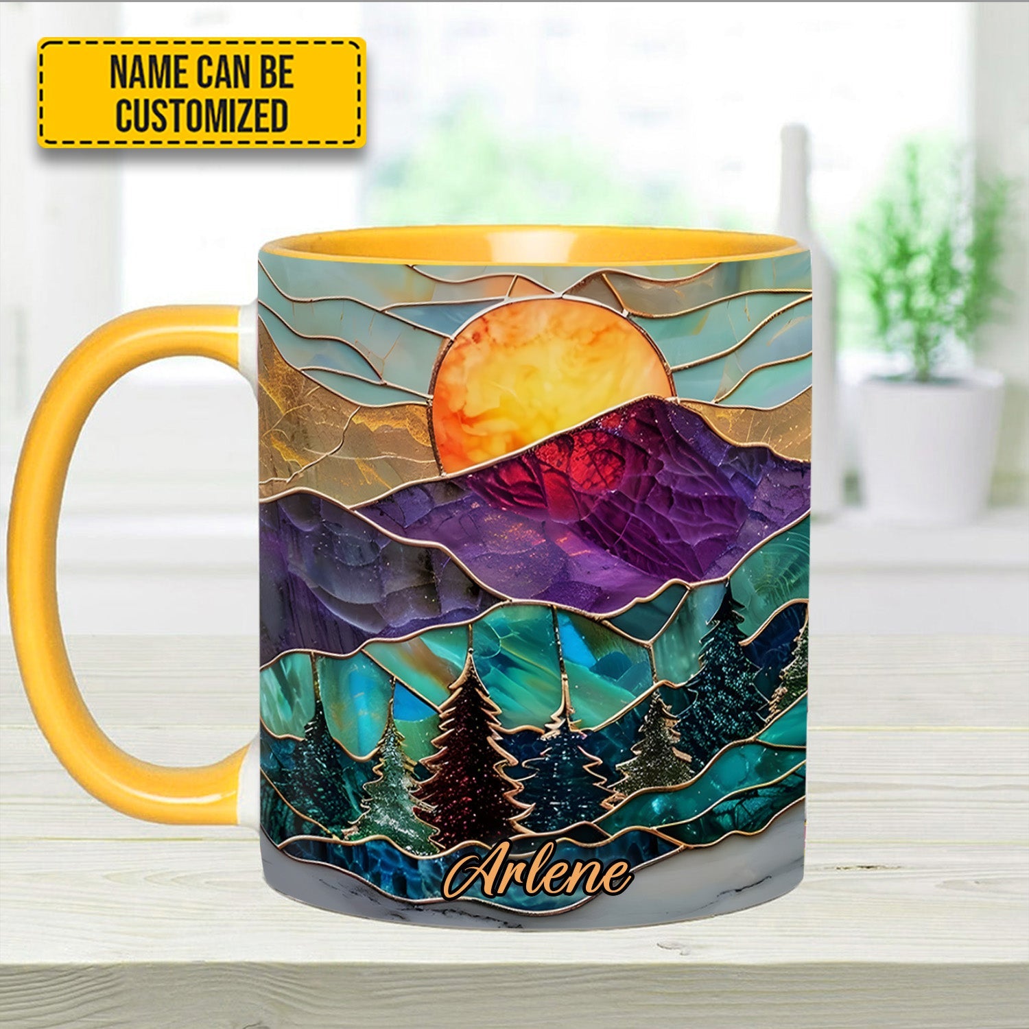 Mountain Glow - Personalized Accent Mug