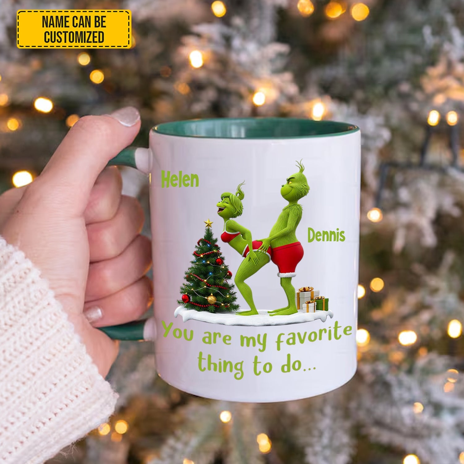 You are my favorite - Personalized Funny Accent Mug