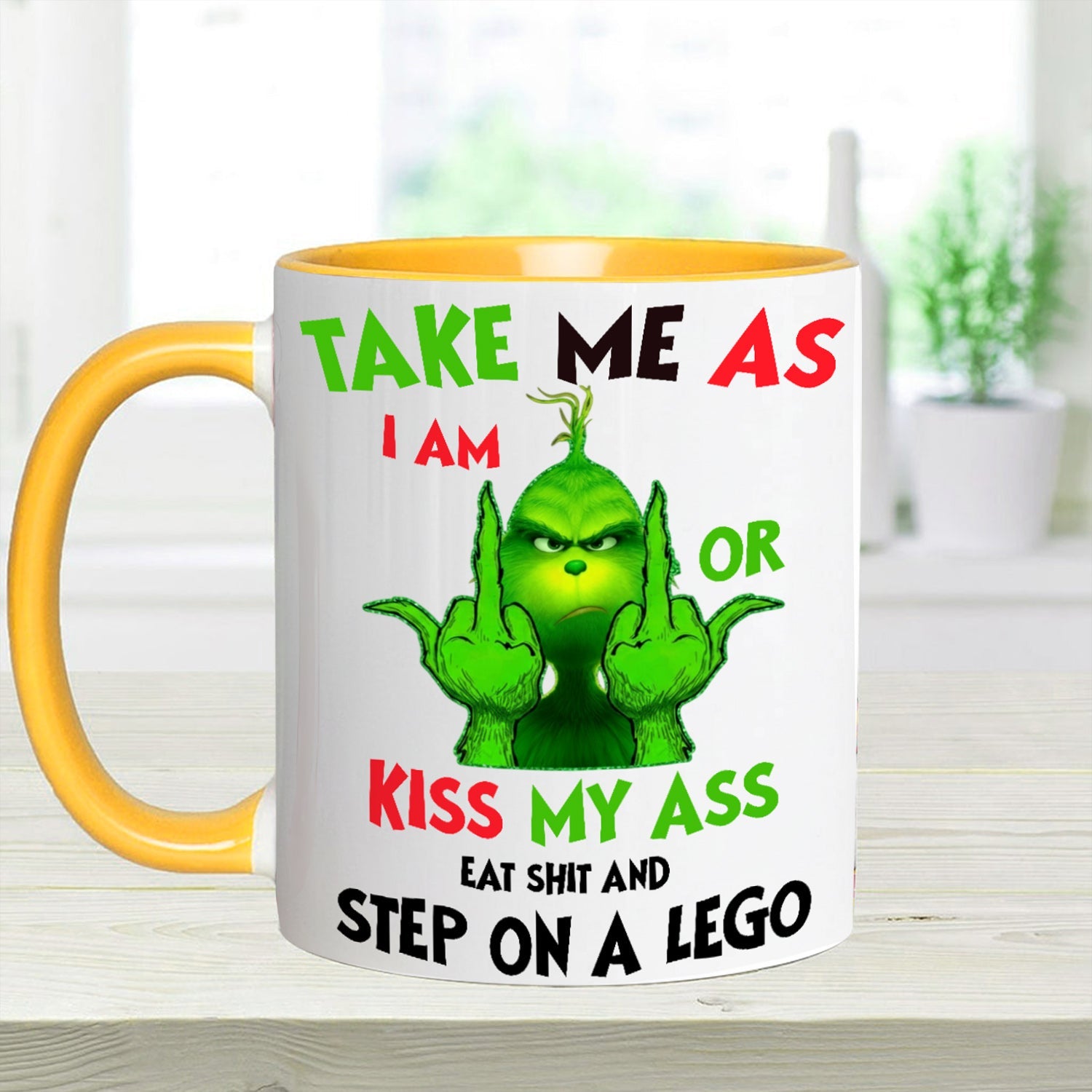 Take Me As I Am - Funny Christmas Accent Mug