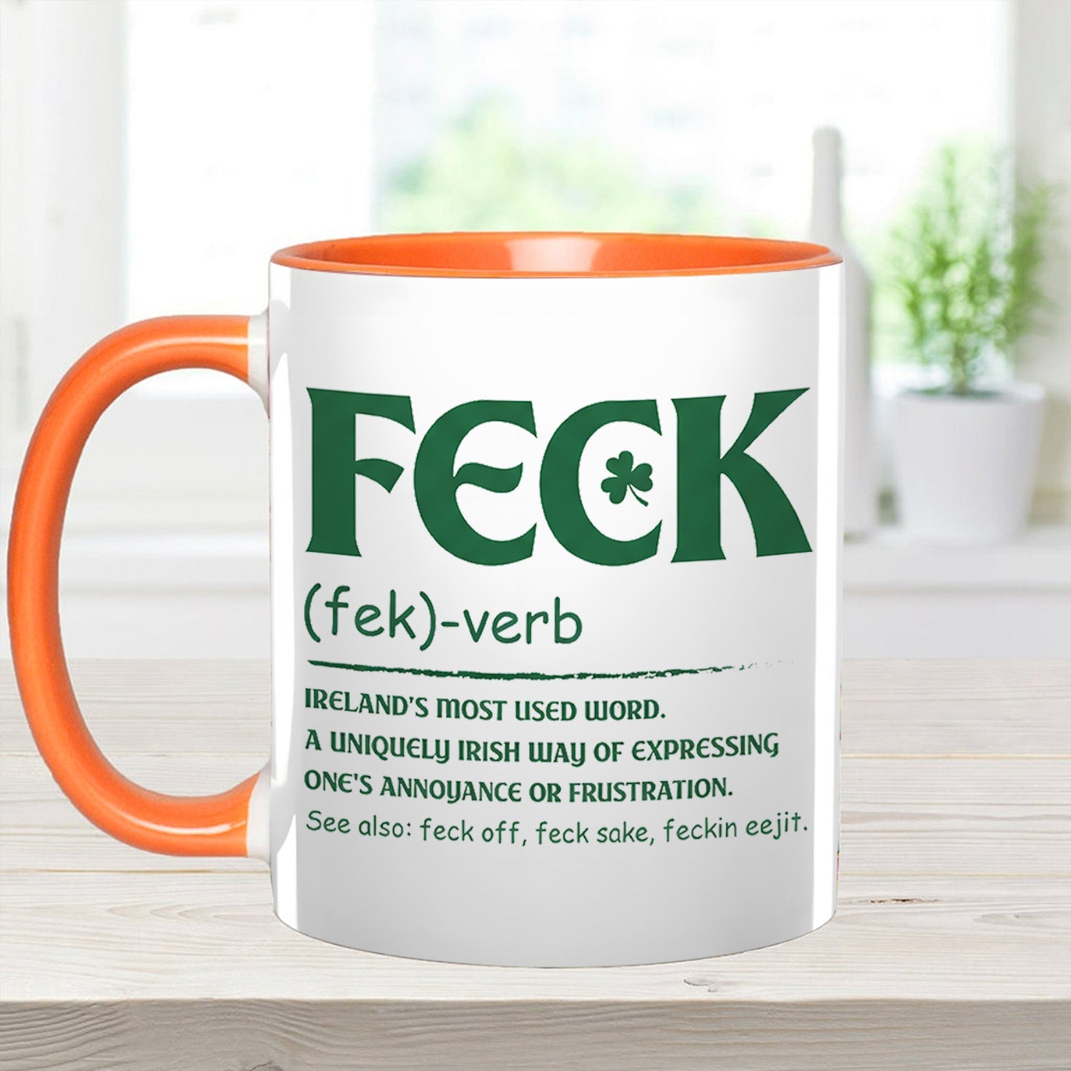 Funny Irish St. Patrick's Day - Accent Mug