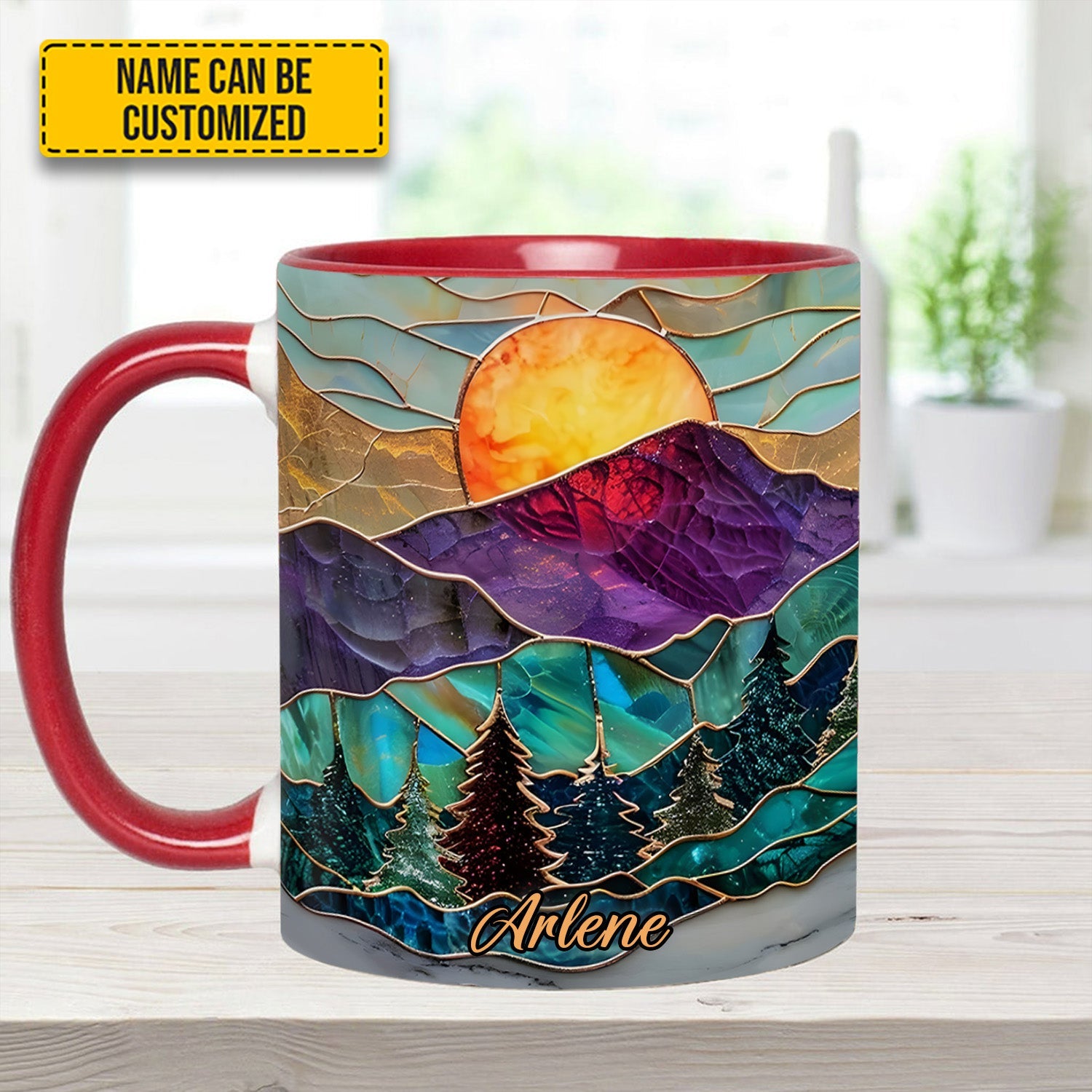 Mountain Glow - Personalized Accent Mug