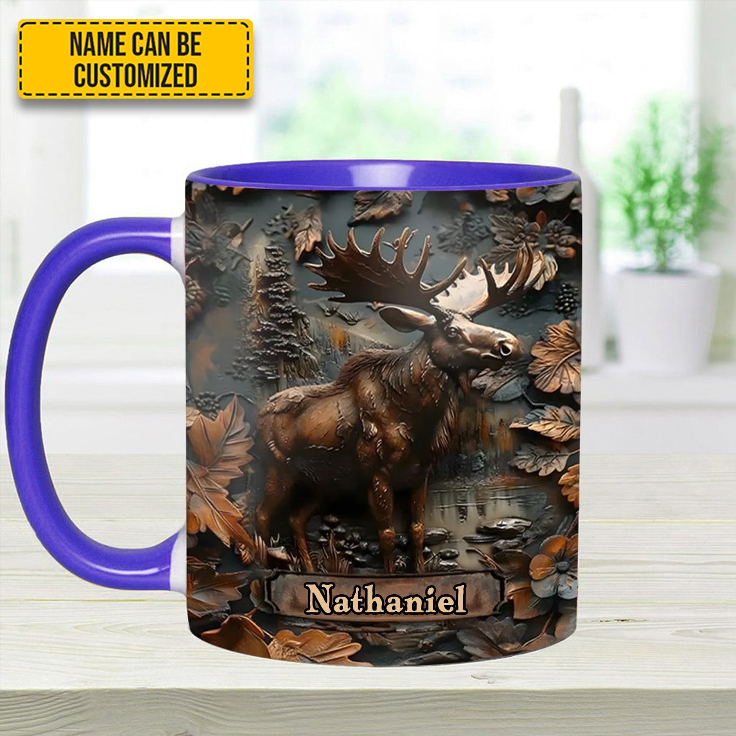 Moose Wilderness – Personalized Hunting Accent Mug