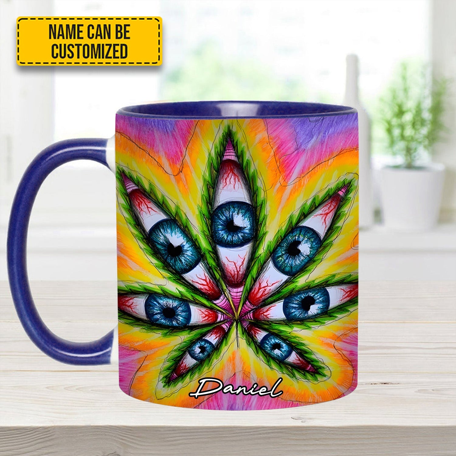 Vision Leaf – Personalized Psychedelic Accent Mug