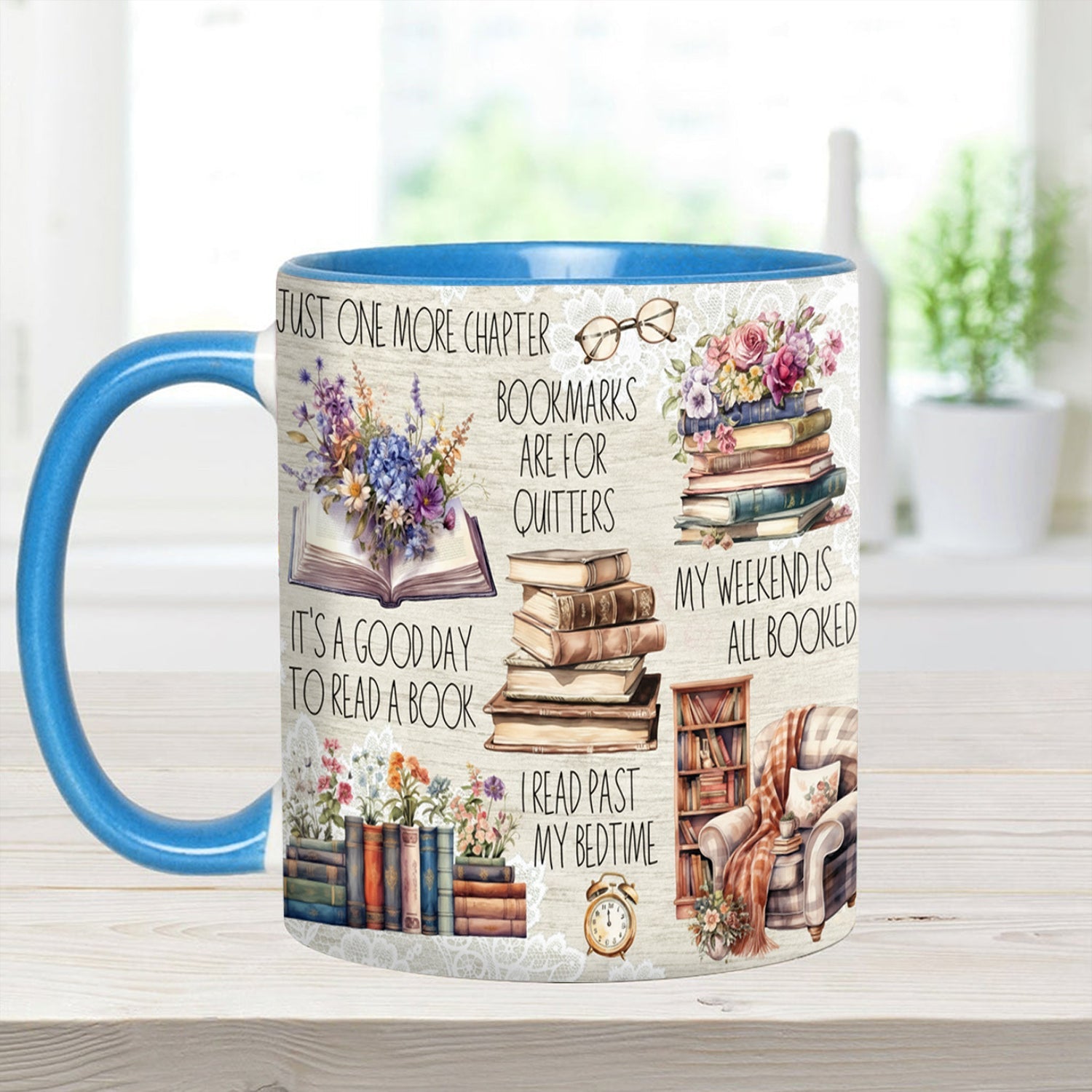 Just A Girl Who Loves Books Accent Mug