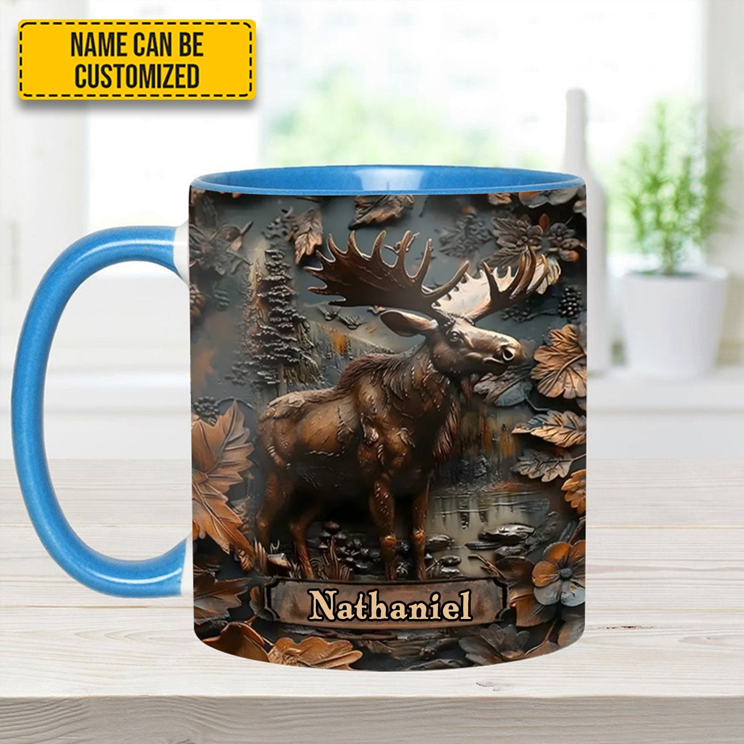 Moose Wilderness – Personalized Hunting Accent Mug