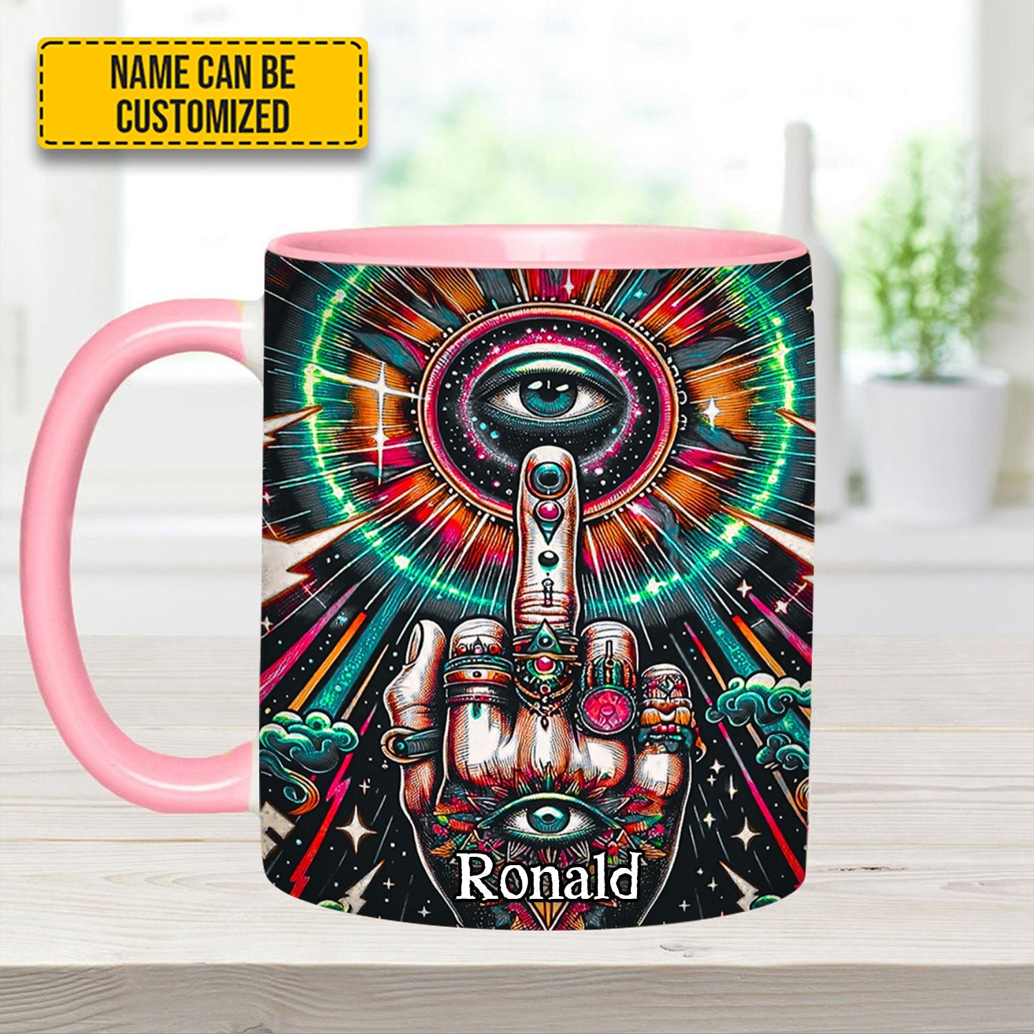 Psychedelic Rock – Personalized Accent Mug