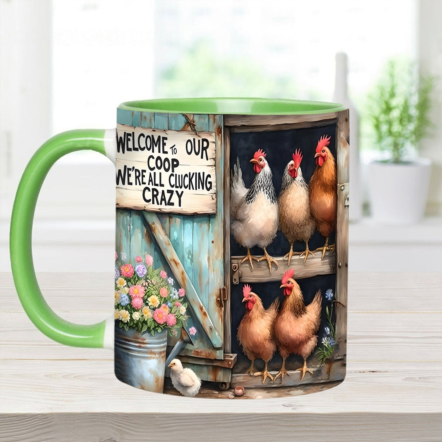 Welcome To Our Coop - Chicken Accent Mug