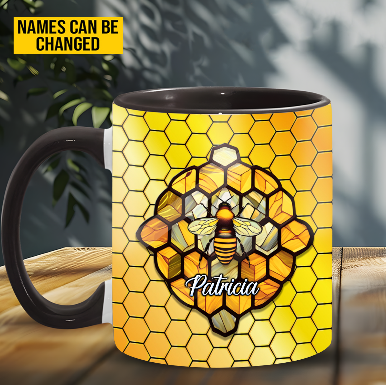 Love Bees - Personalized Bee Accent Mug