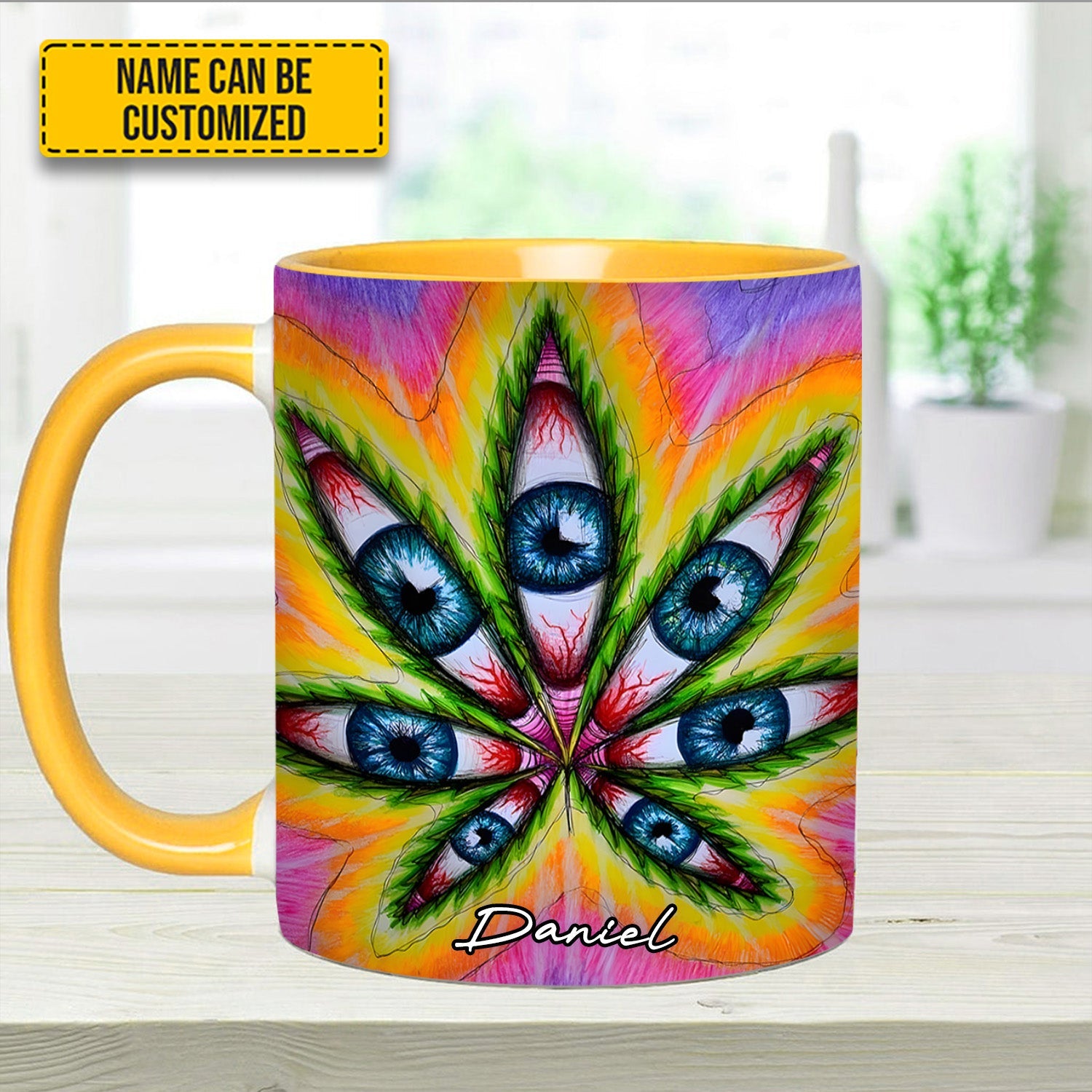 Vision Leaf – Personalized Psychedelic Accent Mug