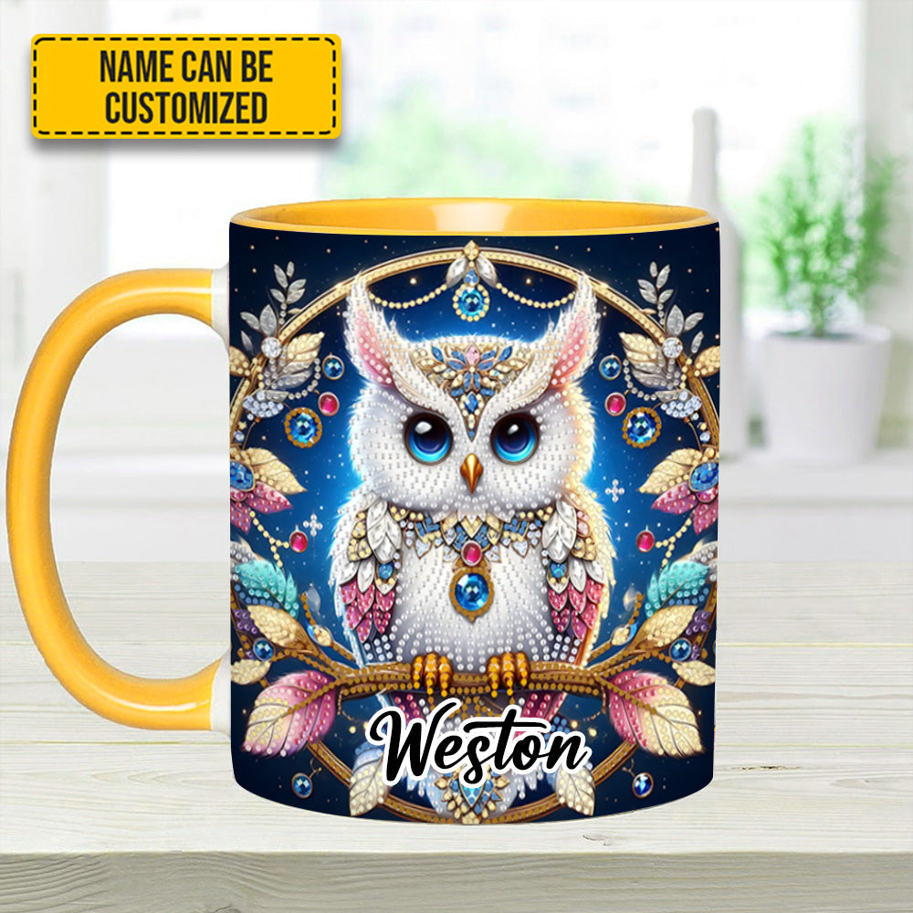 Spring and Summer Tree Owl - Personalized Owl Accent Mug