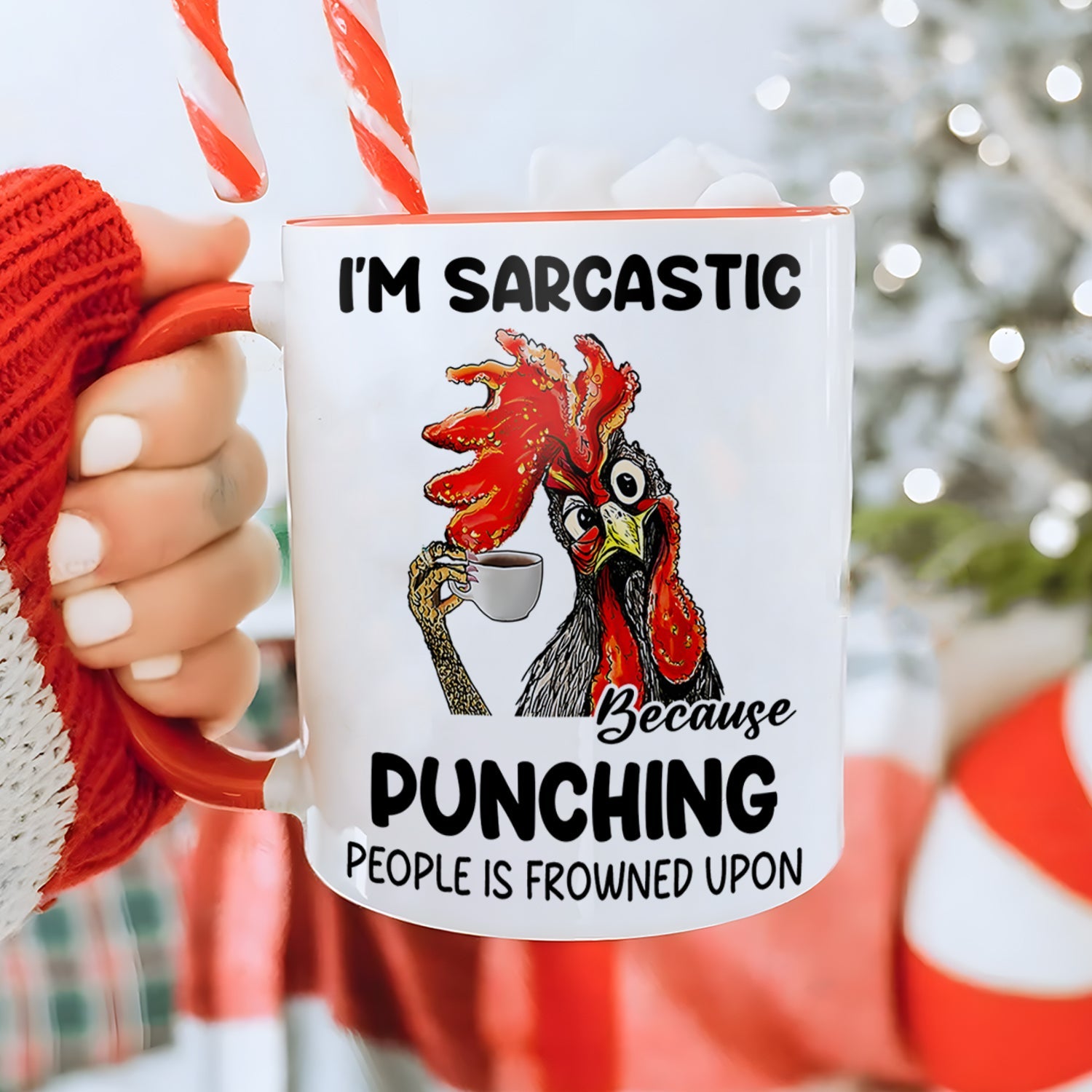 I'm Sarcastic - Chicken Accent Mug