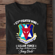 New Jersey Air National Guard 177th Fighter Wing (177 FW) Classic Unisex T-Shirt Gildan 5000 (Made In US)