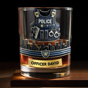 Tribute For Police Whiskey Glass Gift For Law Enforcement