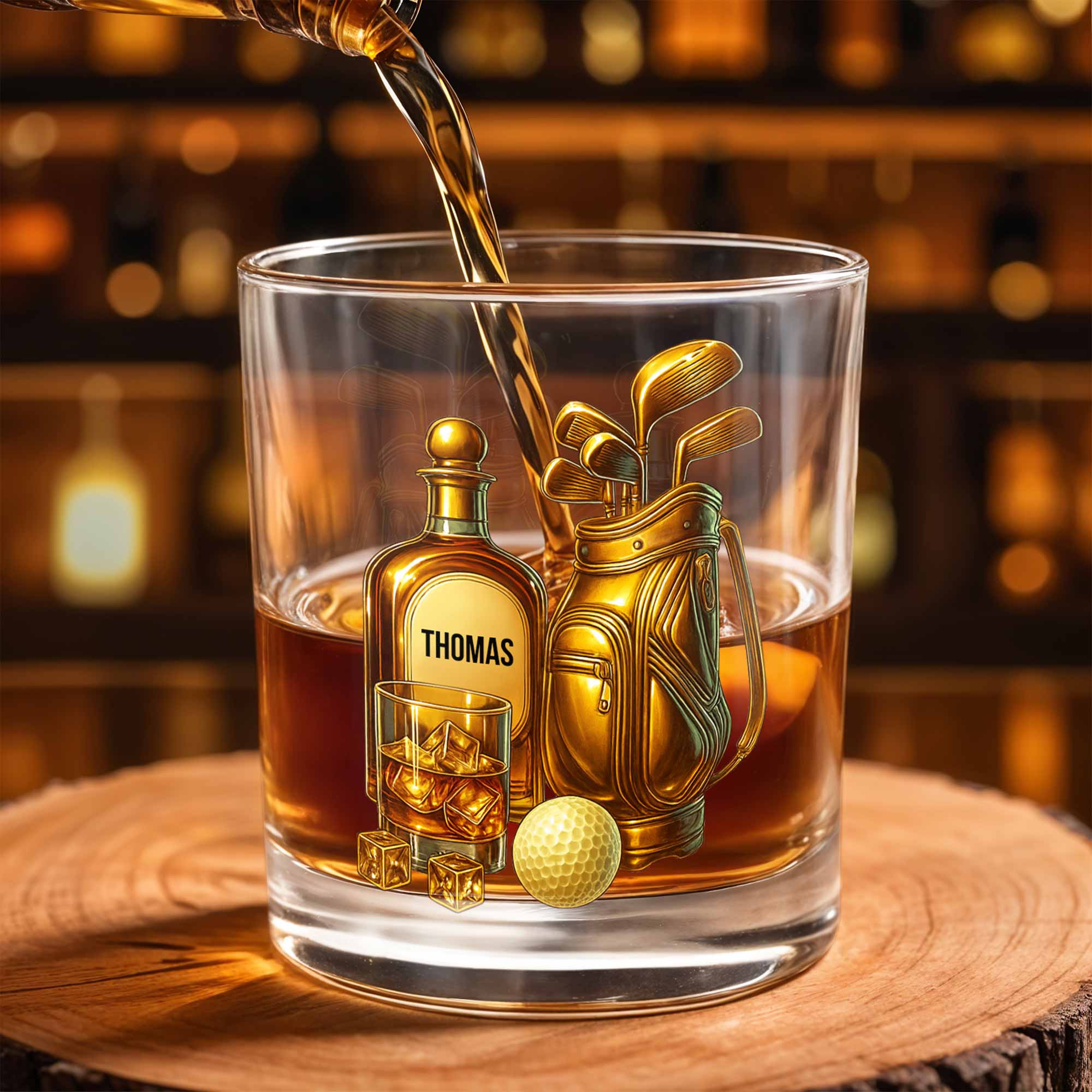 Celebrate Your Love For Golf With An Elegant Whiskey Glass Gift For Golf Lovers