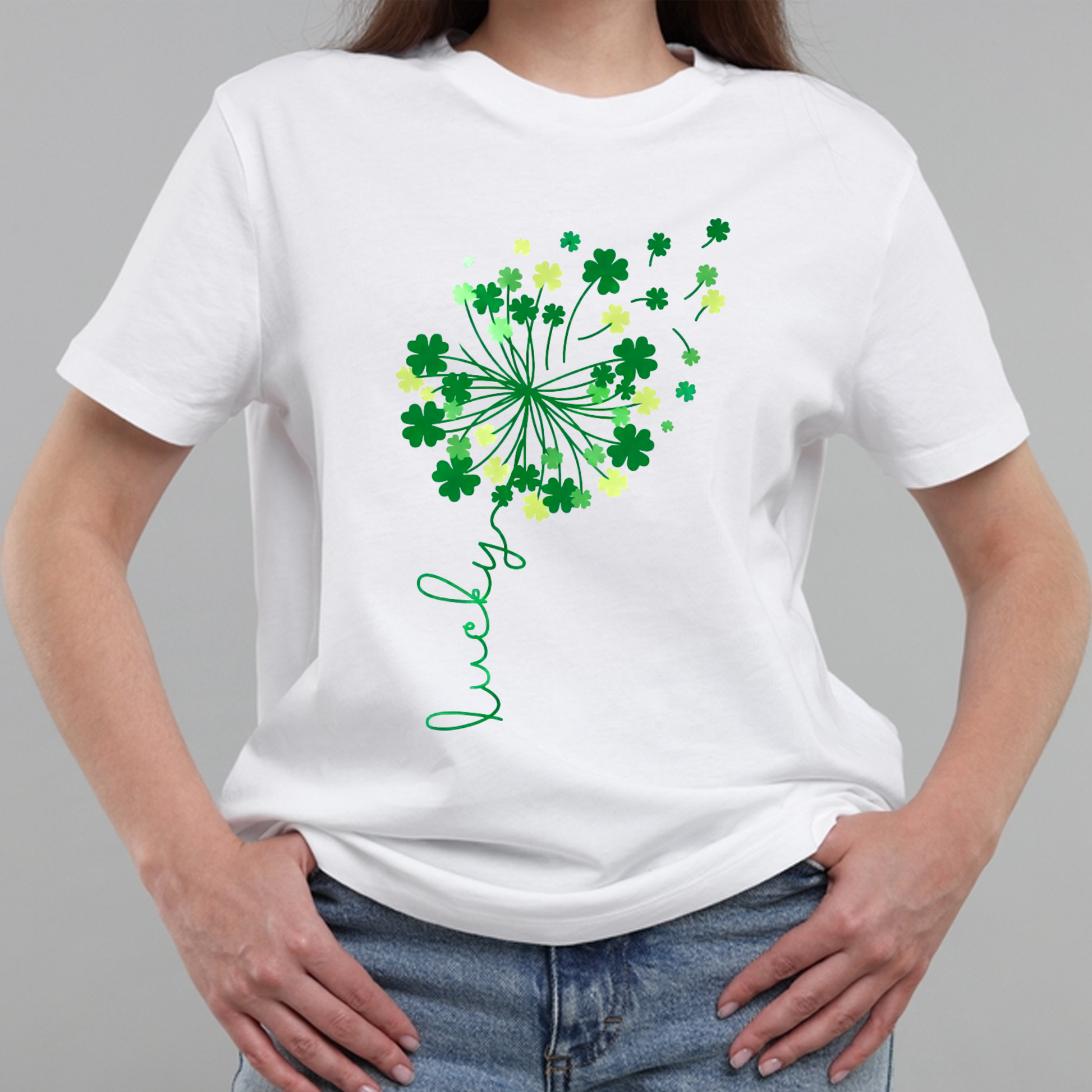 St Patricks Day Dandelion Classic Unisex T-Shirt Gildan 5000 (Made In US)