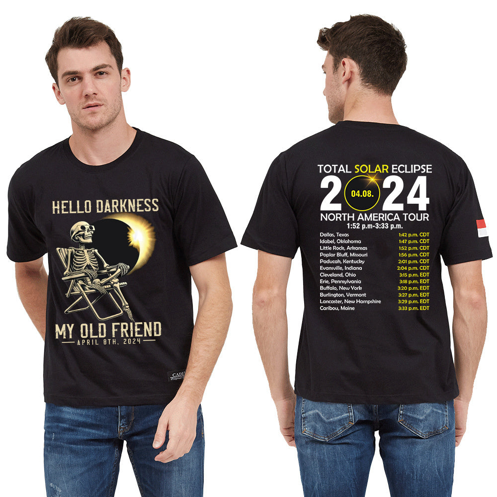 Total solar eclipse 2024 Classic Unisex T-Shirt Gildan 5000 (Made In US) NLMP1504PT07