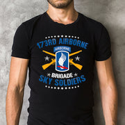 US Army 173rd Airborne Brigade "Sky Soldiers" Classic Unisex T-Shirt Gildan 5000 (Made In US)