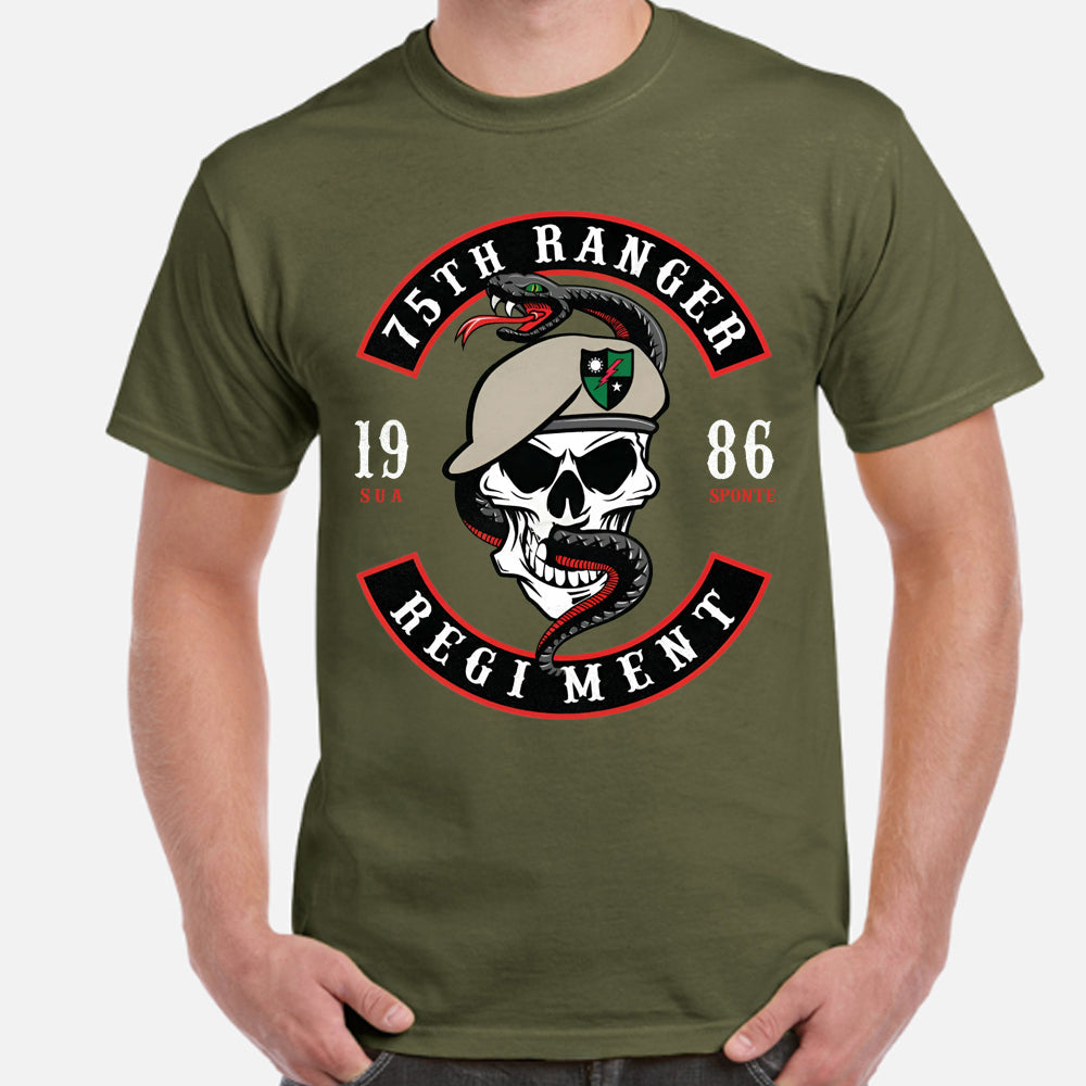 US Army 75th Ranger Regiment Classic Unisex T-Shirt Gildan 5000 (Made In US) DLTT1304PT02