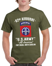 US Army 82nd Airborne Division Fort Bragg NC Classic Unisex T-Shirt Gildan 5000 (Made In US)