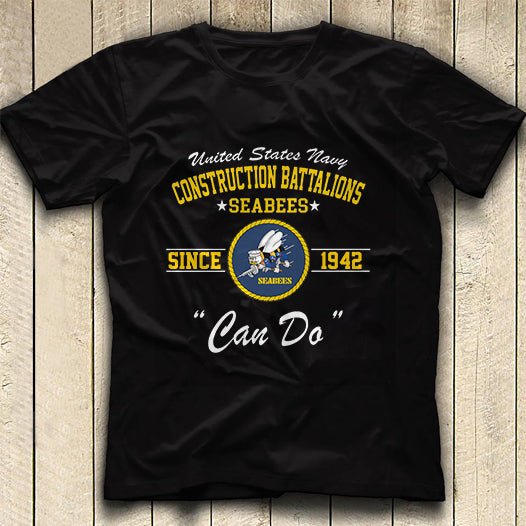 US Navy SEABEES Naval Construction Force (NCF) Classic Unisex T-Shirt Gildan 5000 (Made In US)