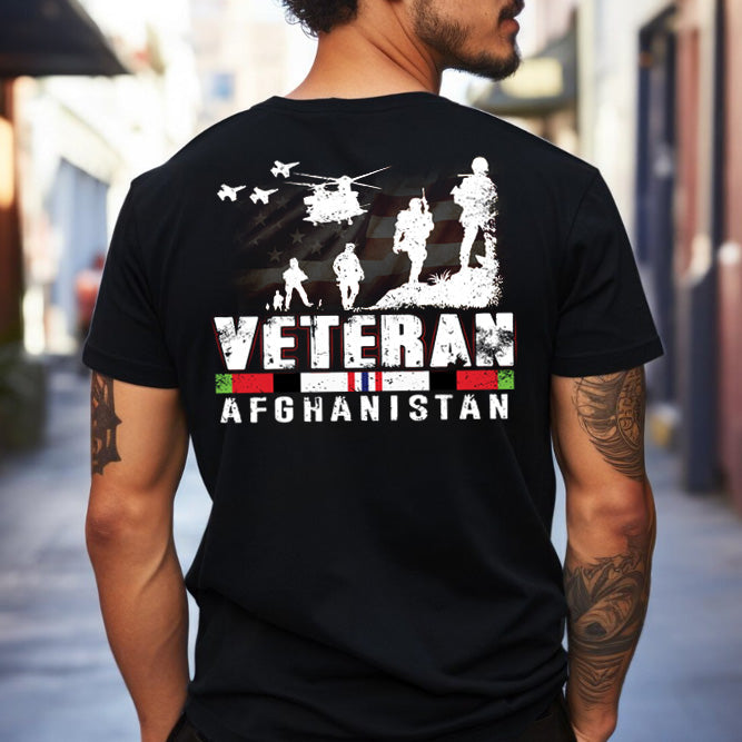 Veteran Afghanistan Classic Unisex T-Shirt Gildan 5000 (Made In US)