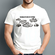 World War 2 Tanks Classic Unisex T-Shirt Gildan 5000 (Made In US)