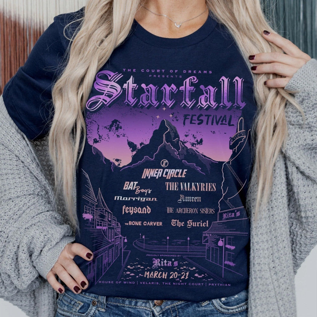 A Court Of Thorns And Roses Merch Starfall Festival T-Shirt ACOTAR Merch Great Gifts For Wife - Lily Birch Market