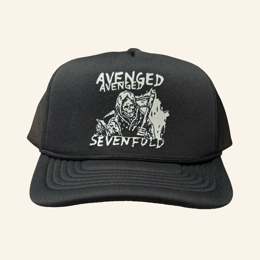 A7x World Merch Avenged Sevenfold Europe Tour Libad Trucker Hat Gifts For Father - Lilybirchmarket