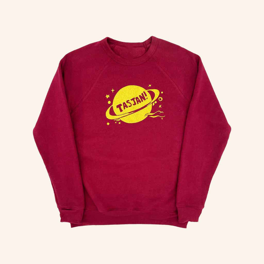 Aaron Lee Tasjan Merch Glitter Sweatshirt Presents For Music Lovers - Lilybirchmarket