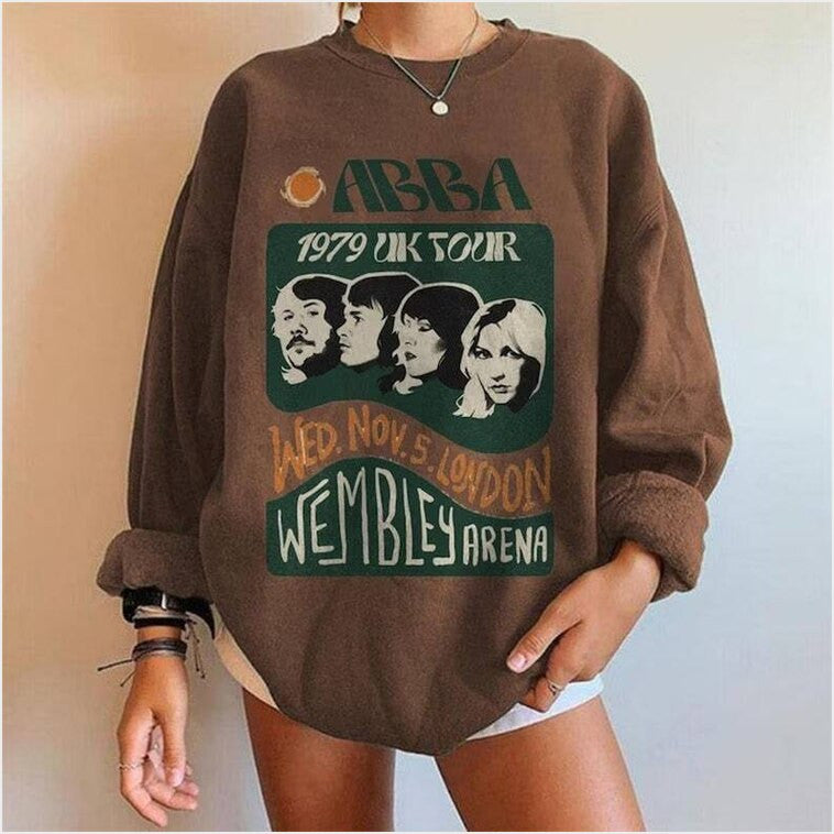 Abba 1979 Donna And The Dynamos Mama Mia Movie Unisex Sweatshirt Gifts For Sister Trendy Merch - Lilybirchmarket