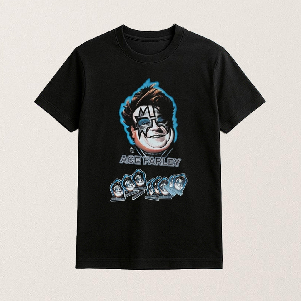 Ace Frehley Kiss Legend Graphic Shirt Funny Fat Ace Frehley T-Shirt Ace Frehley Merch - Lily Birch Market