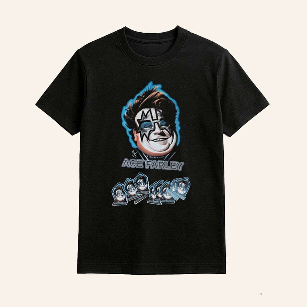 Ace Frehley Kiss Legend Heads T-Shirt Funny Fat Ace Frehley Shirt Gifts For Rock Lovers - Lily Birch Market