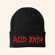 Acid Bath Merch Acid Bath Logo Beanie Gifts Ideas For Music Lovers - Lilybirchmarket