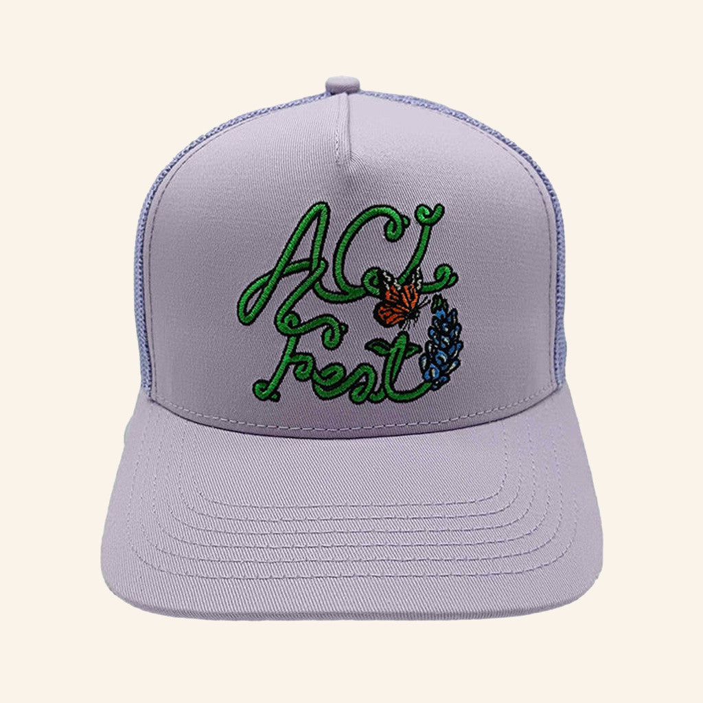 ACL Artist Merch Bluebonnet Trucker Hat Embroidered Christmas Gift Ideas - Lilybirchmarket