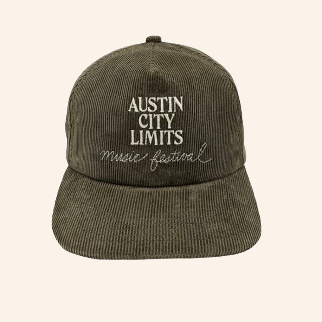 ACL Festival Merch Brandon Maxwell X ACL Fest Corduroy Hat Embroidered Gifts For Boyfriend - Lilybirchmarket